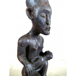 Statuette de maternité Yombé de RDC